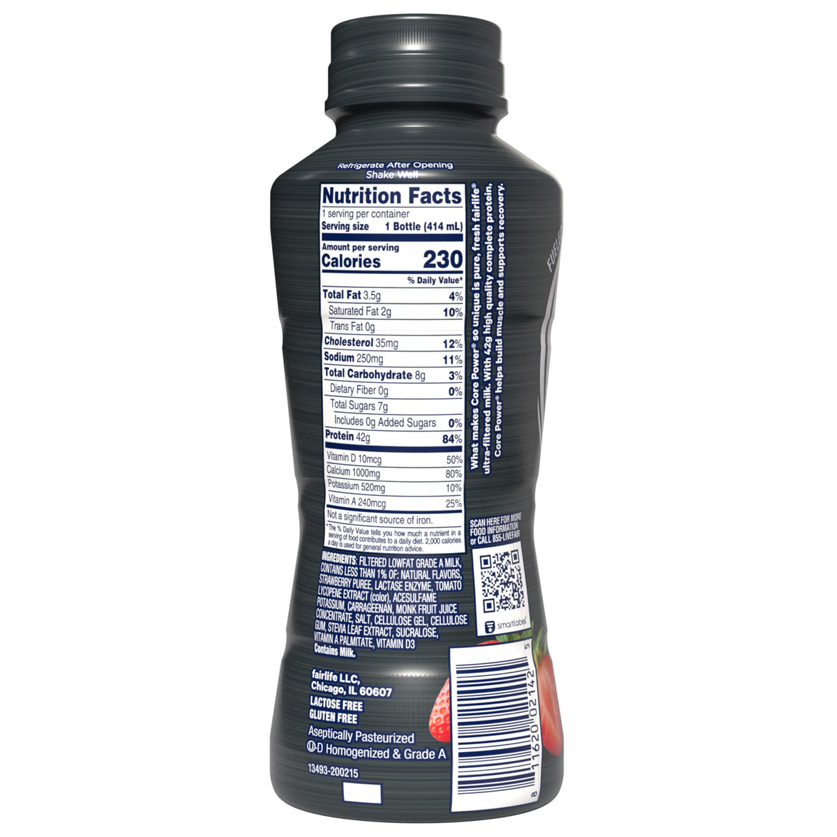 Core Power Fairlife Elite 42g High Protein Milk Shakes For kosher diet, Ready to Drink for Workout Recovery, Chocolate, 14 Fl Oz (Pack of 12), Liquid, Bottle
