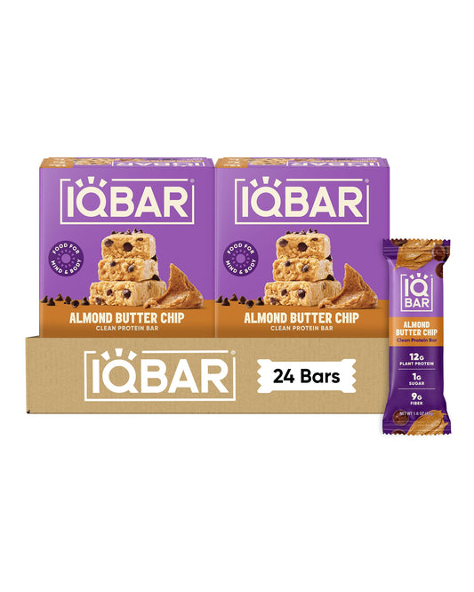 IQBAR Clean Protein Bars, Low Sugar Keto, Sampler Variety Pack 7-Count