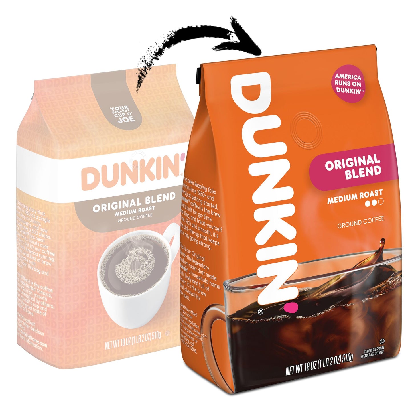 Dunkin’ Original Blend Medium Roast Ground Coffee, 30 Oz. Canister