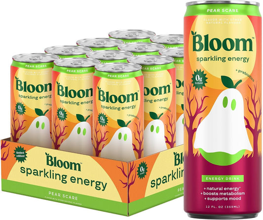 Bloom Nutrition Zero Sugar Energy Drink, Variety Pack, 12oz 12pk